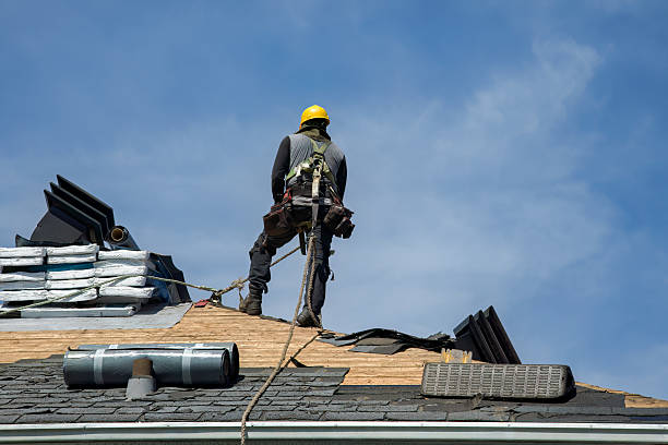 Professional Gutter Installation technician working in Coaldale, PA